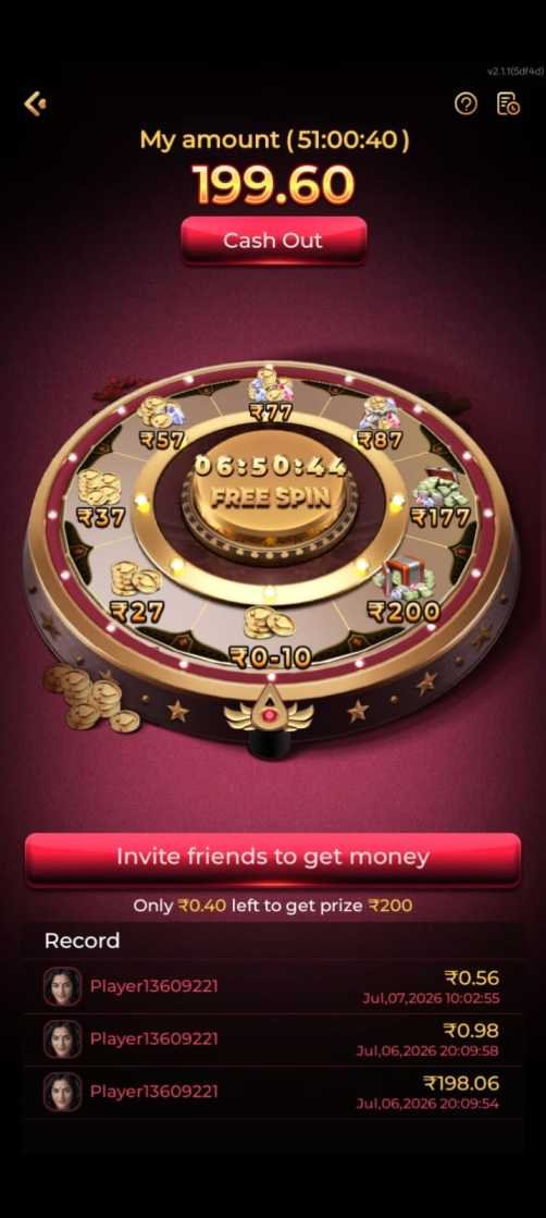 RAJA7 Game APK dashboard with Android mobile interface.